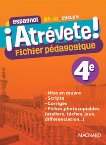 ¡Atrévete! : espagnol : 4e - fichier pédagogique (édition 2023)