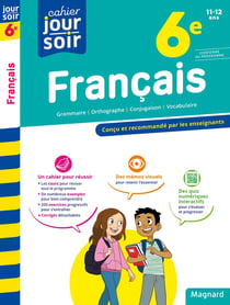 Cahier du jour / cahier du soir  : français - 6e
