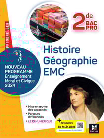 Passerelles : Histoire géographie EMC - 2de bac pro - Livre élève