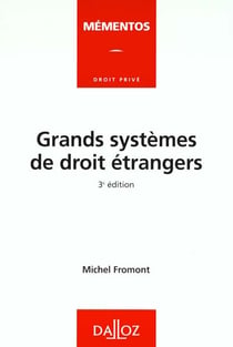 Grands systemes de droit etrangers 3 eme edition