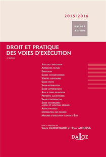 DROIT ET PRATIQUE DES VOIES D'EXECUTION 2015/2016