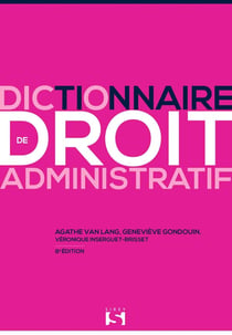 Dictionnaire de droit administratif