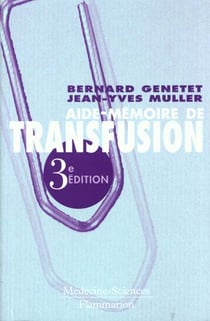 Aidememoire de transfusion 3  ed