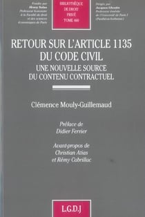 Retour sur l'article 1135 du code civil - vol460 - une nouvelle source du contenu contractuel