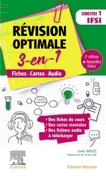 Révision optimale 3-en-1 - semestre 1 IFSI - fiches-cartes-audio (2e édition)