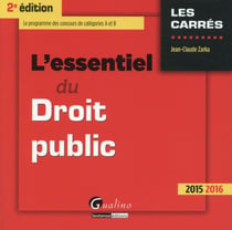L'essentiel du droit public 2015-2016 (2e édition)