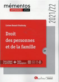 Droit des personnes et de la famille (édition 2021/2022)