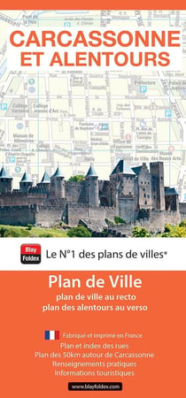 Carcassonne et alentours : Plan de ville (édition 2025)
