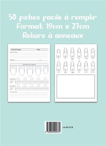 Nail art : carnet de dessin création manucure artistique styliste ongulaire