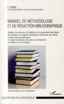 Manuel de méthodologie et de rédaction bibliographique