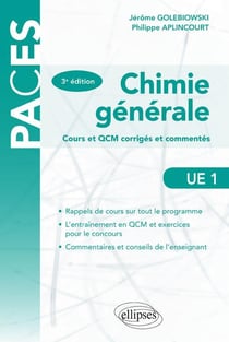 Ue1 - chimie generale cours et qcm cours et qcm corriges et commentes - 3e edition
