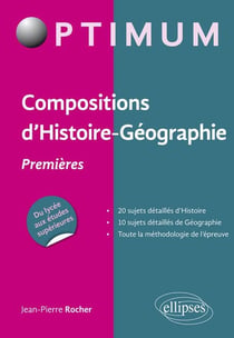 Compositions d'Histoire-Géographie - Premières