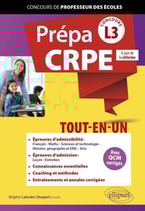 Prépa CRPE tout-en-un L3 : Licences disciplinaires