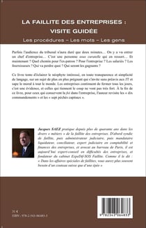 La faillite des entreprises : visite guidée - les procédures, les mots, les gens