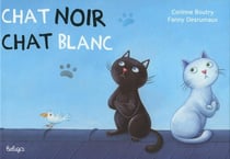 Chat noir chat blanc