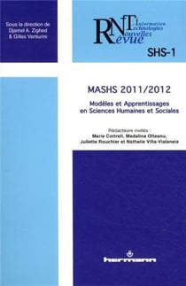 Revue des nouvelles technologies de l'information n.SHS-1 : mashs 2011-2012 - modèles et apprentissages en sciences humaines et sociales