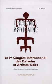 Le 1er congrès international des écrivains et artistes noirs - paris - sorbonne - 19-22 septembre 1956
