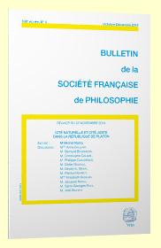 Bulletin de la societe francaise de philosophie - cité naturelle et cité juste dans la république de platon