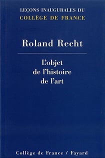 L'OBJET DE L'HISTOIRE DE L'ART