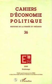 Cahiers d'économie politique n.36 : histoire de la pensée et théories