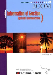 2 com - information et gestion - spécialité communication - 1ère stg