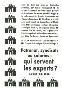 REVUE AGONE n.62 : patronat, syndicats ou salariés : qui servent les experts ?