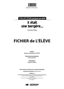 LECTURE EN TETE - IL ETAIT UNE BERGERE - LECTURE CYCLE 3 (FICHIER)