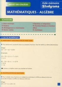 Mathématiques - algèbre (2e édition)