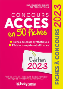 Concours accès en 50 fiches (édition 2023)