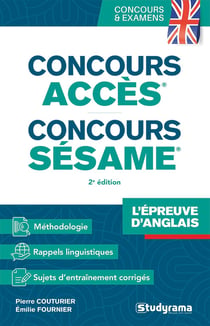 Concours accès et SESAME : L'épreuve d'anglais