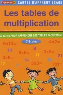 Cartes d'apprentissage - Les tables de multiplication - Chantecler