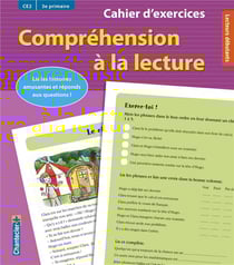 COMPREHENSION A LA LECTURE : CE2 / 3e primaire - cahier d'exercices