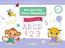 Mes grandes fiches d'entraînement effaçables : lettres et chiffres