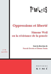 REVUE TUMULTES n.46 : Simone Weil ou la résistance de la pensée