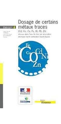 Dosage de certains metaux traces (cd, co, cu, fe, ni, pb, zn) dissous dans l'eau de mer par absorpti