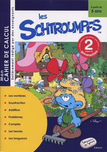 CALCUL SCHTROUMPFS 5 ANS GOMMETTES