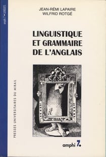 Linguistique et grammaire de l'anglais