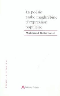 La poesie arabe maghrebine d'expression populaire