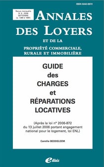 Guide des charges de copropriété - à jour des réformes du 13 décembre 2000, 27 mai 2004 et 14 mars 2005