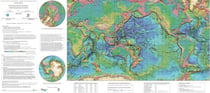 Carte physiographique du monde au 1/50 m