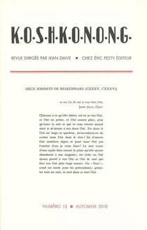 K.O.S.H.K.O.N.O.N.G. n.15 : Automne 2018
