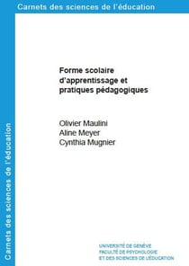 Forme scolaire d'apprentissage et pratiques pédagogiques