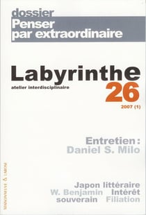 Penser par extraordinaire