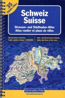 Schweiz / suisse - strassen- und städteplan-atlas / atlas routier et plans de villes - 35 städte / villes