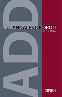 LES ANNALES DE DROIT Tome 8