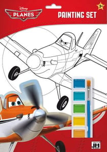Set de coloriages et peinture disney - planes