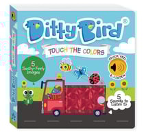 Ditty Bird : Livre musical sensoriel bébé des sons et matières pour apprendre les couleurs