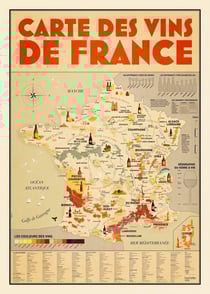 La carte des vins de France