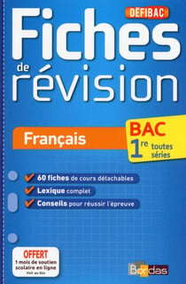 Defibac Fiches De Revision Francais 1Re  Toutes Series