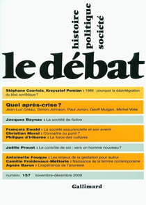 Revue le débat n.157 - quel après-crise ?